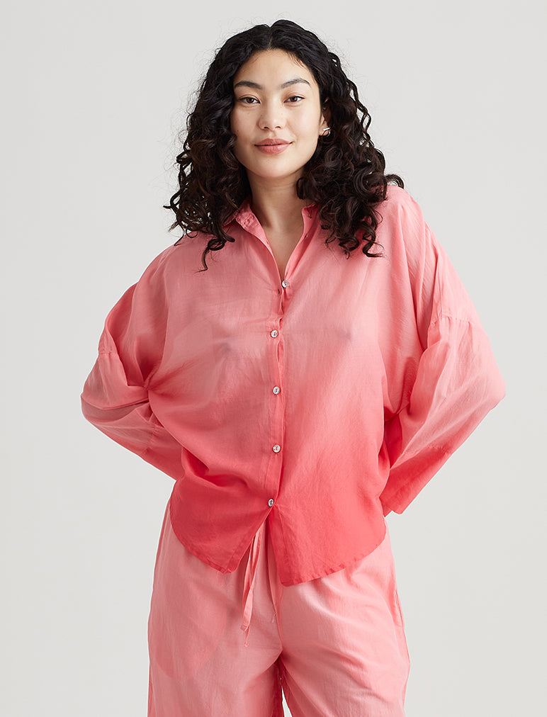 Ombre Oversized PJ Shirt – Papinelle Sleepwear-NZ