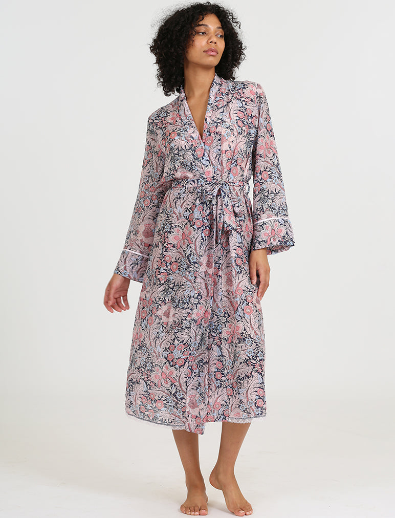 Maxi on sale silk robe