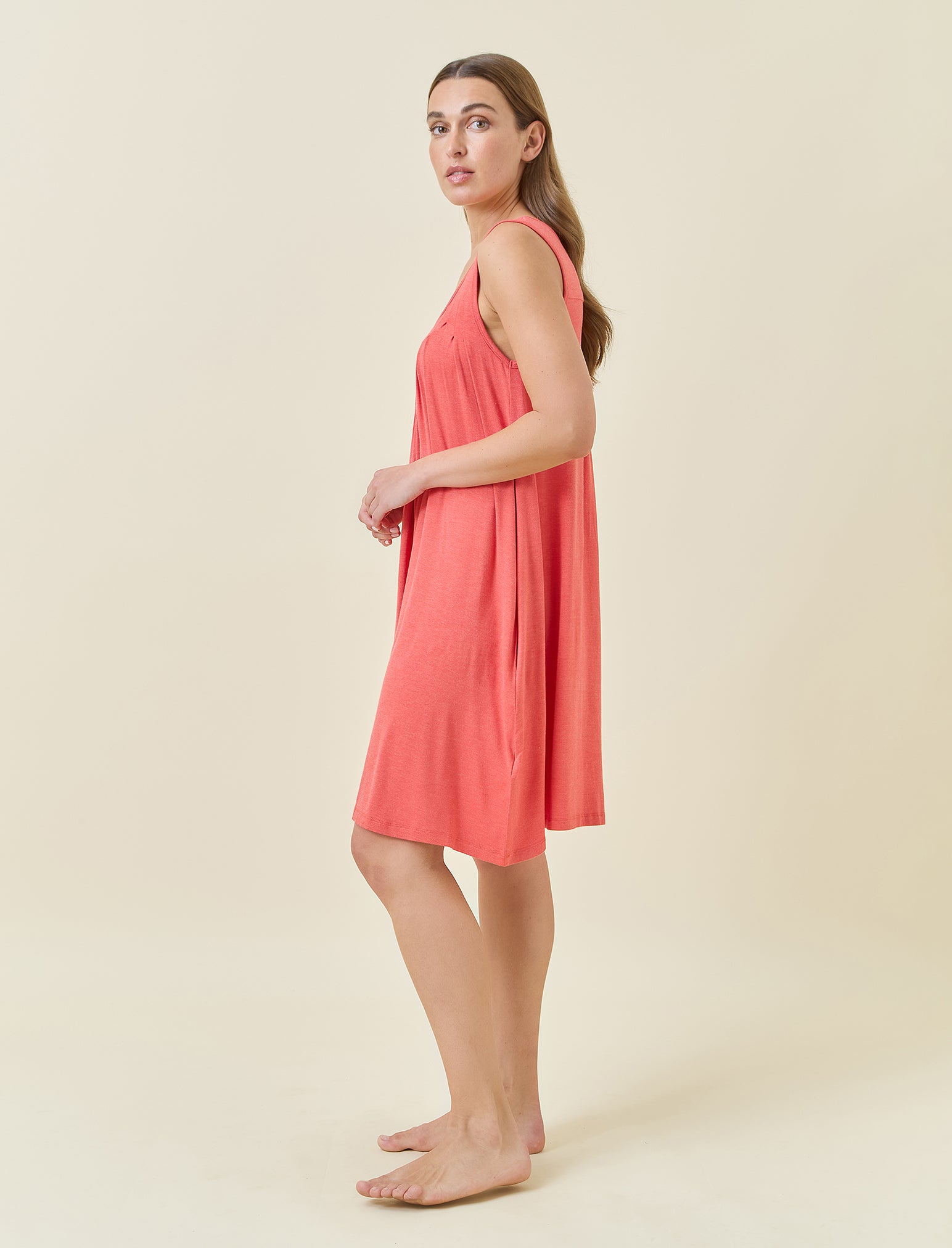 Kate Modal Soft Pleat Front Nightie