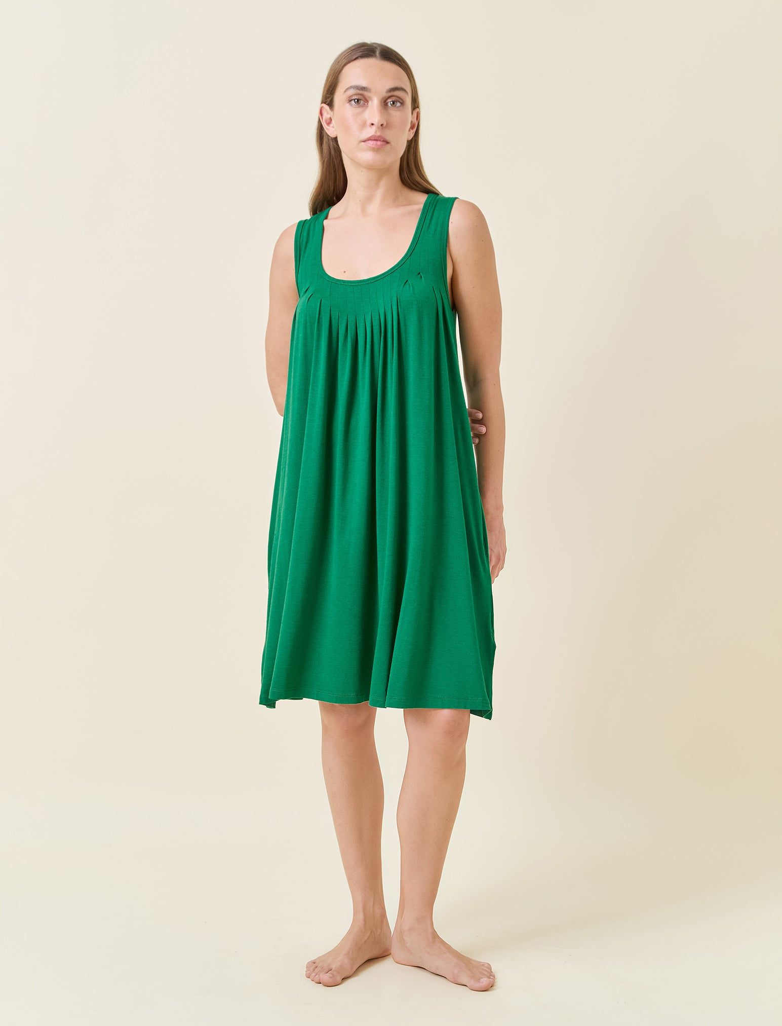 Kate Modal Soft Pleat Front Nightie