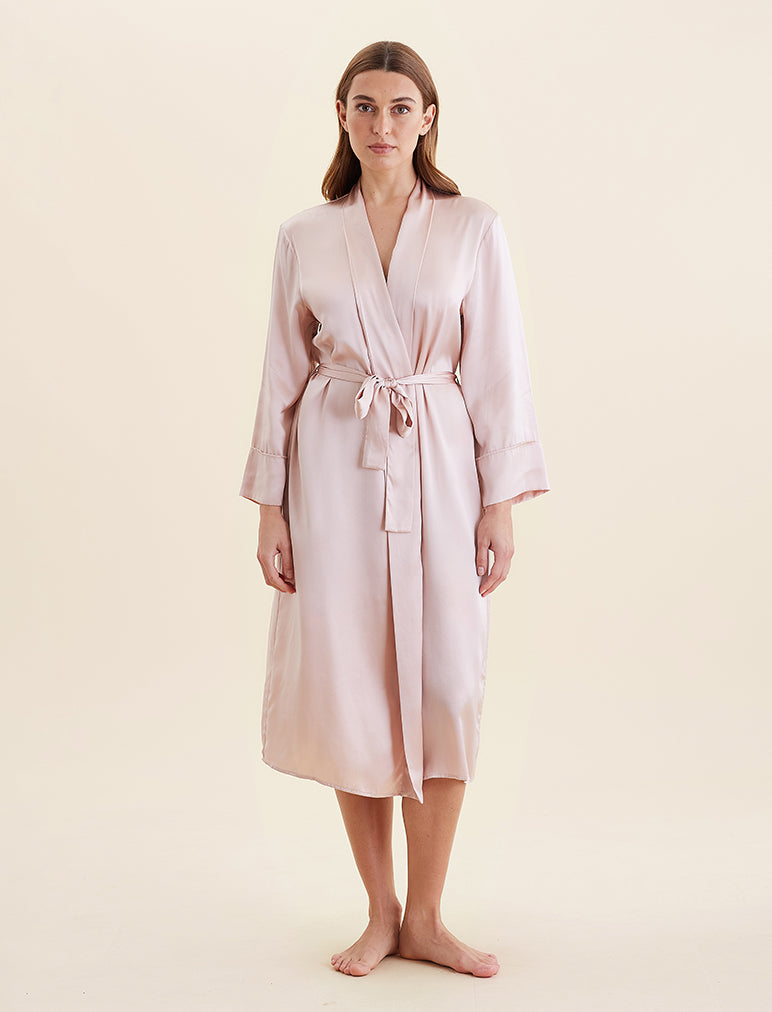 Audrey Washable Silk Long Robe