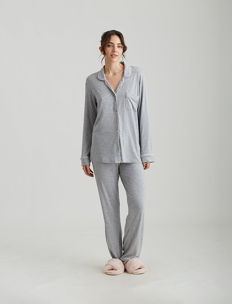 Kate Modal Soft Full Length PJ Set Papinelle Sleepwear NZ