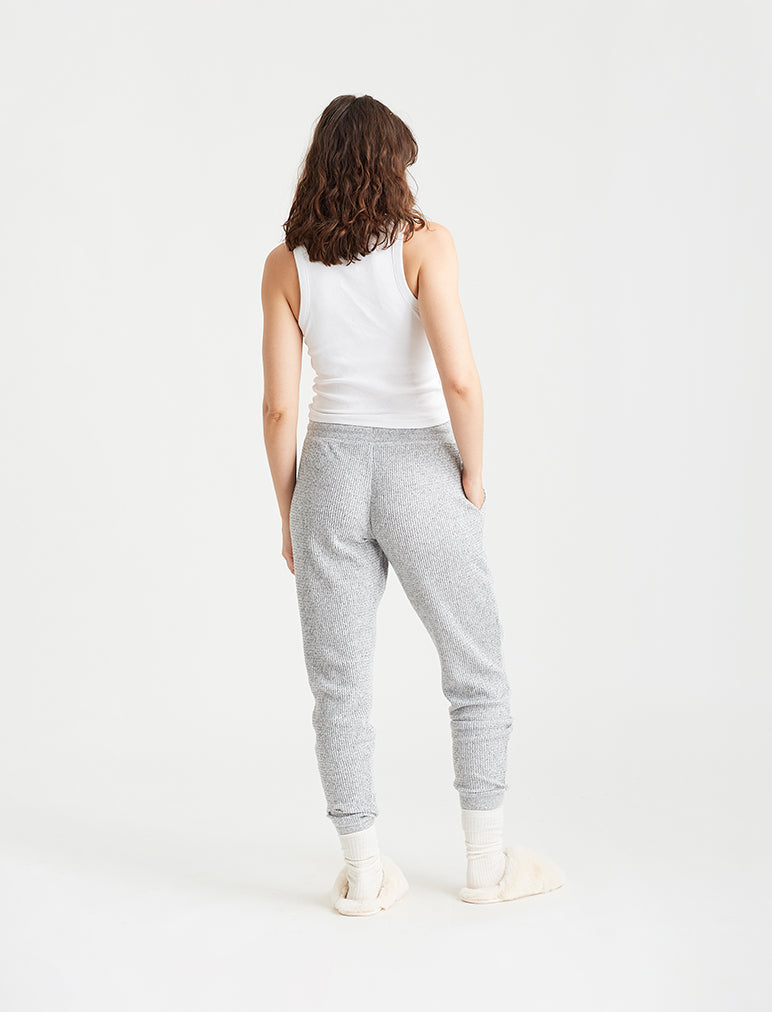 Super Soft Waffle Jogger in Grey