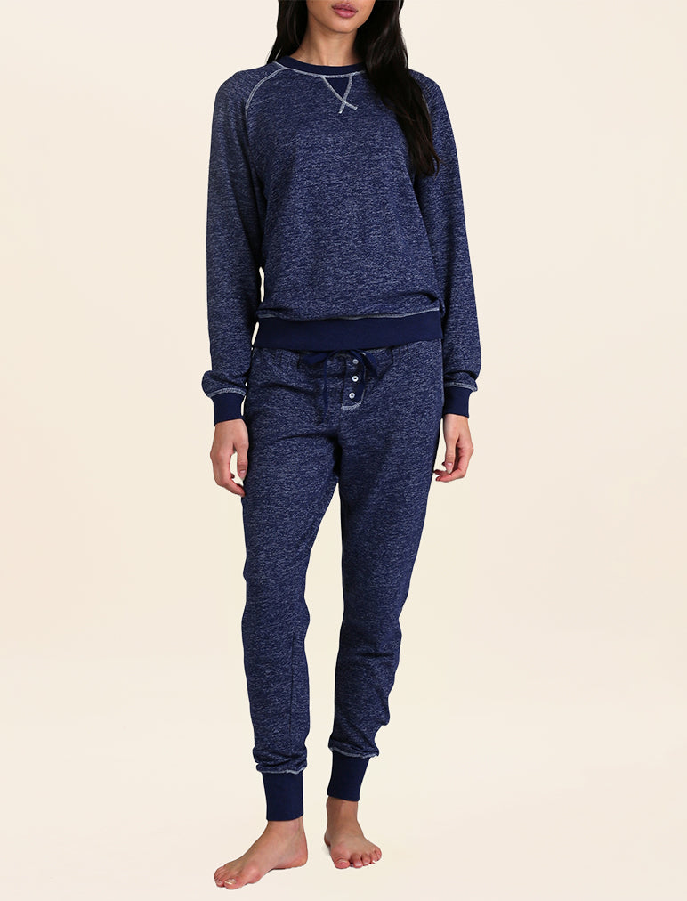 So Soft Fleecy Pullover in Navy