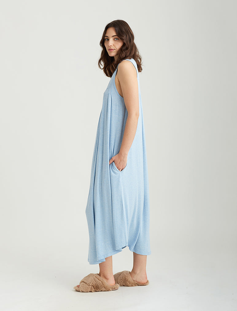 Kate Modal Soft Pleat Front Maxi Nightie