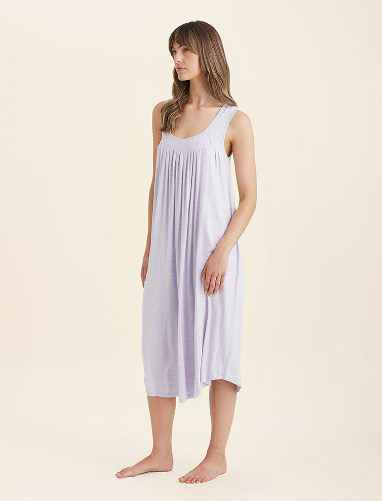 Kate Modal Soft Pleat Front Maxi Nightie