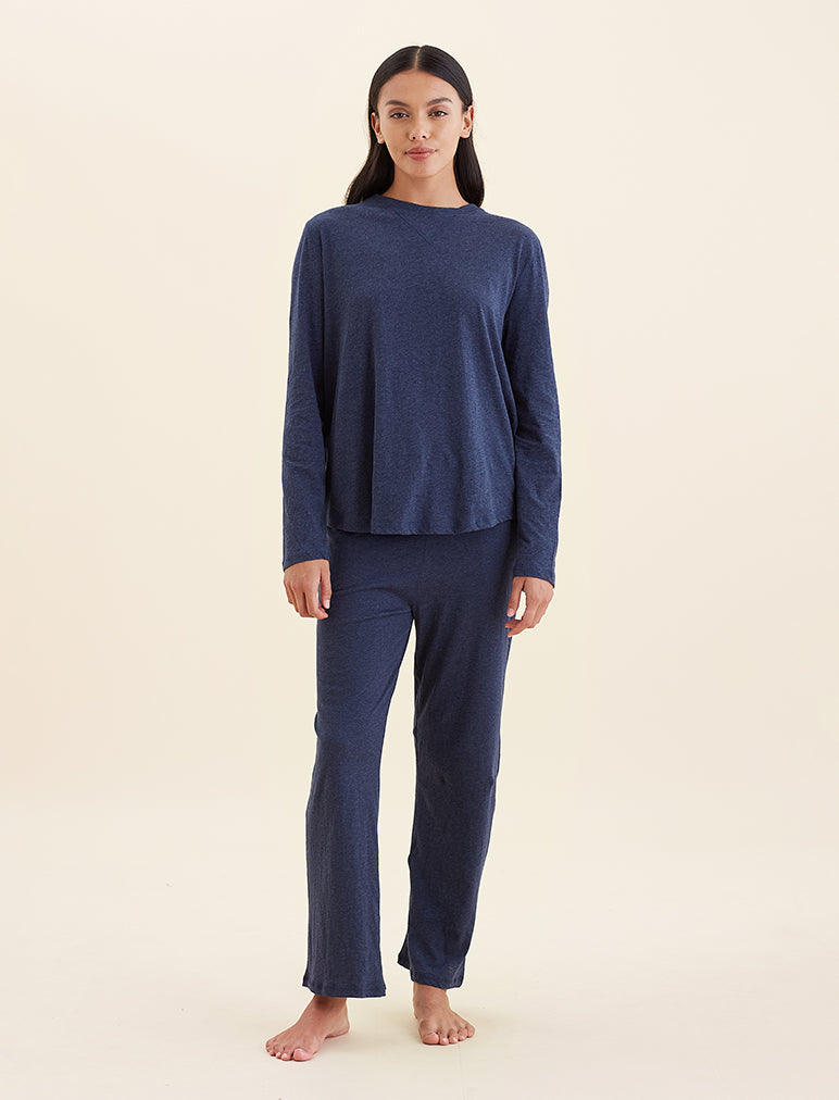 Jada Organic Cotton Knit Long Sleeve Tee