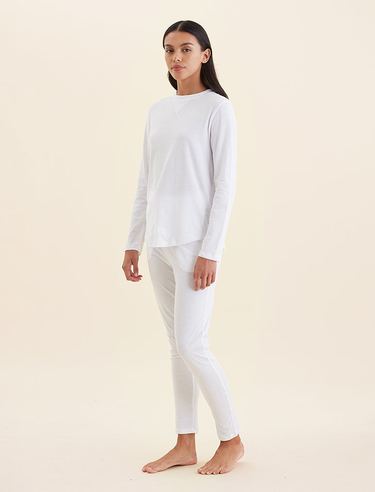 Jada Organic Cotton Knit Long Sleeve Tee