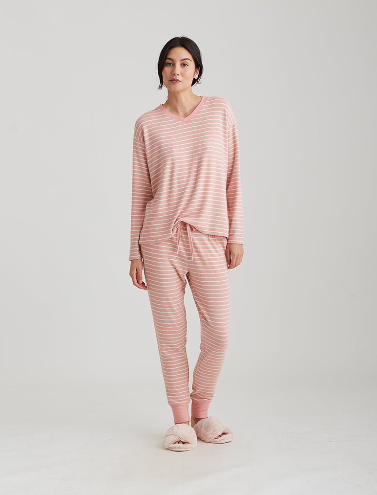Long-Sleeve Top and Jogger Pyjama Set, Regular