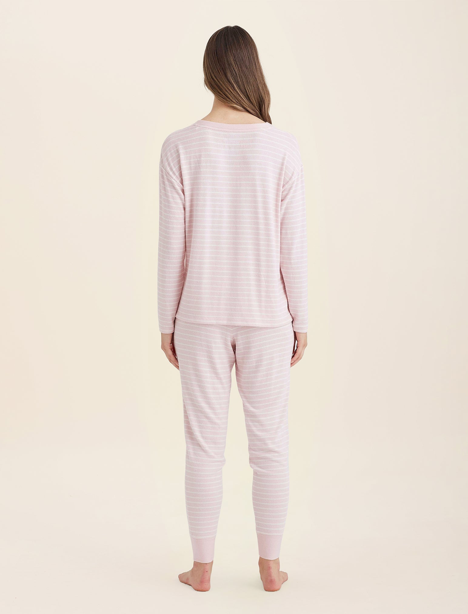 Feather Soft V-Neck Long Sleeve Top and Jogger