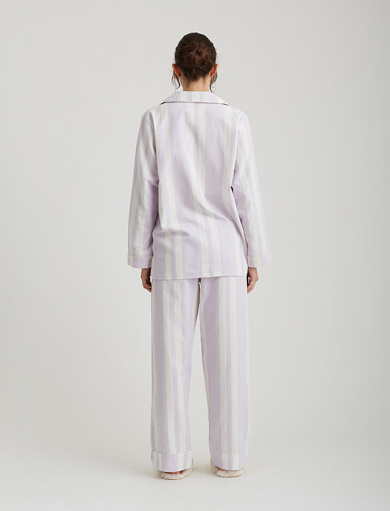 Cotton Stripe Full Length PJ