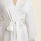 Camille Silk Lace Short Robe