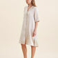 Audrey Silk Short Sleeve Nightshirt