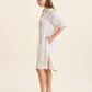 Audrey Silk Short Sleeve Nightshirt