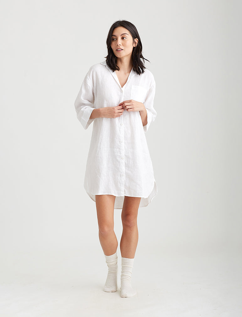 Resort Linen Nightshirt