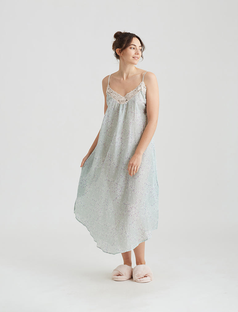 Cheri Blossom Lace Front Maxi Nightie – Papinelle Sleepwear-NZ