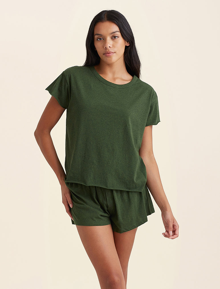 Jada Organic Cotton Knit Boxy Tee