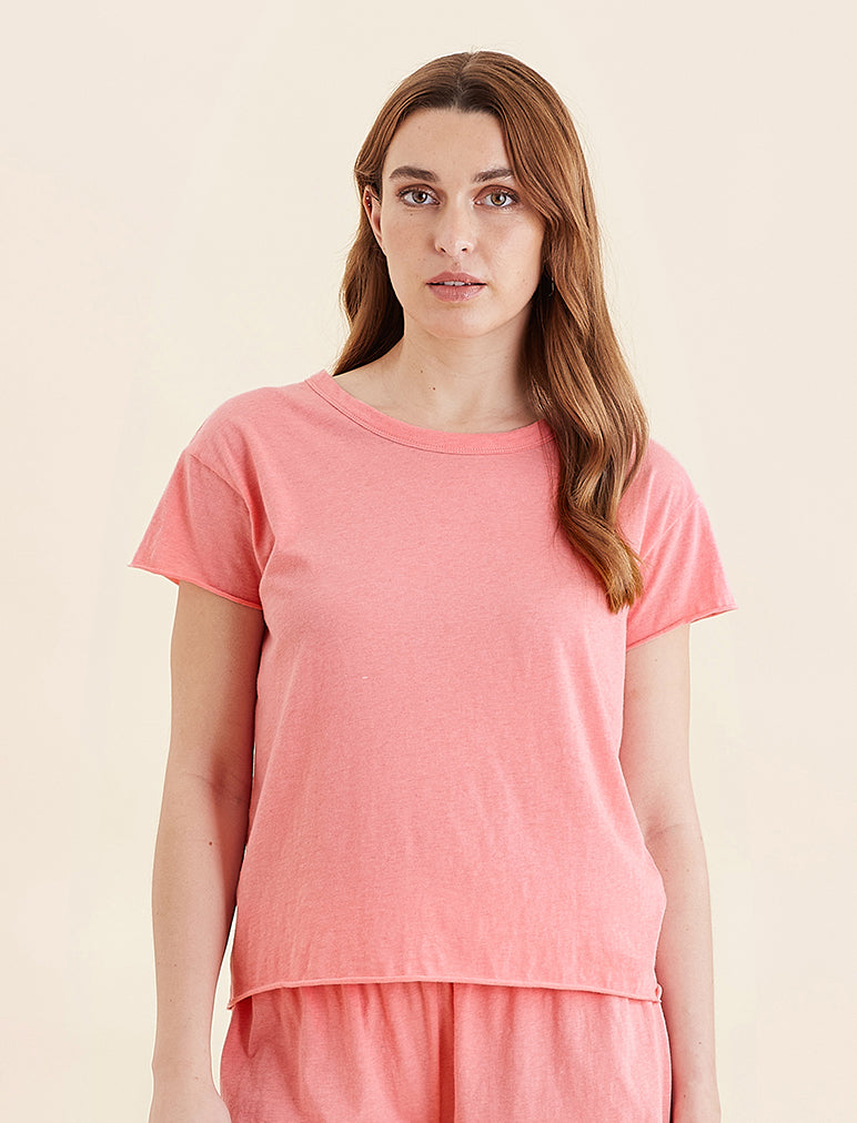 Jada Organic Cotton Knit Boxy Tee