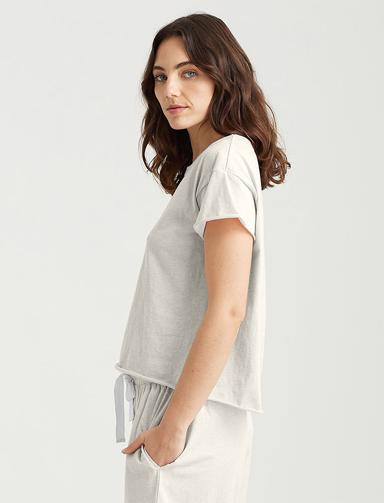 Jada Organic Cotton Knit Boxy Tee