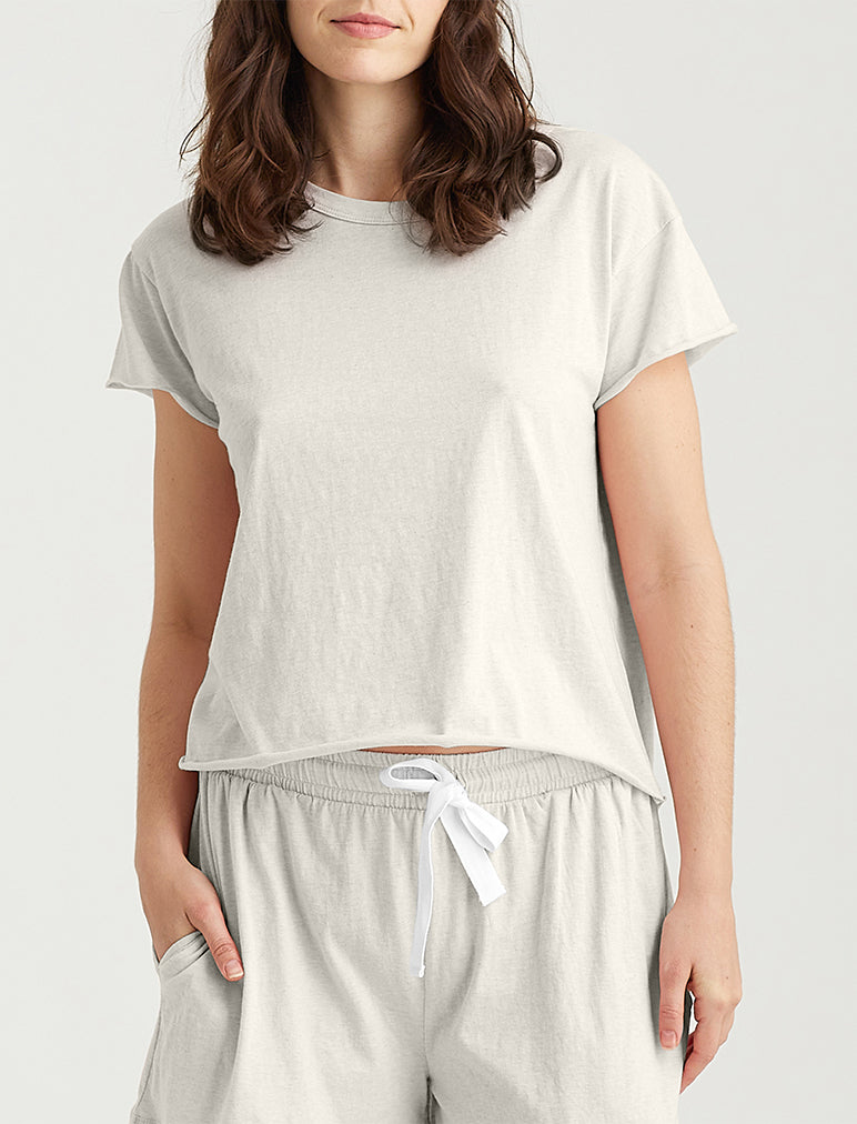 Jada Organic Cotton Knit Boxy Tee