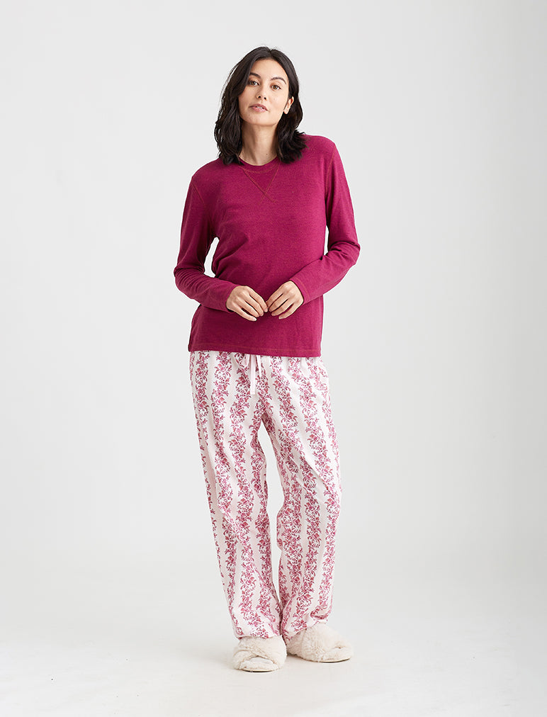 Helena Cosy Pant and Feather Soft LS Top