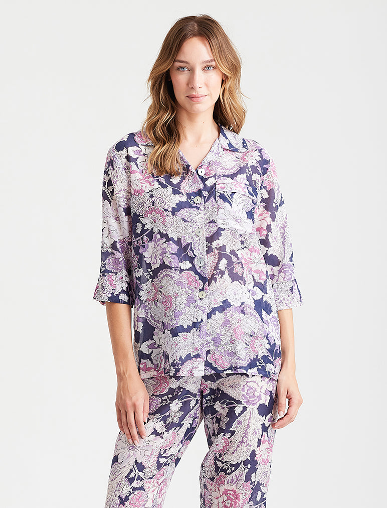 Ella Crop PJ Shirt