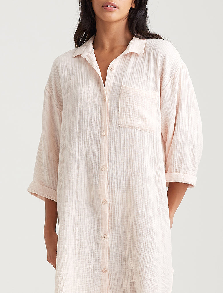 Ashley Textured Cotton Nightshirt