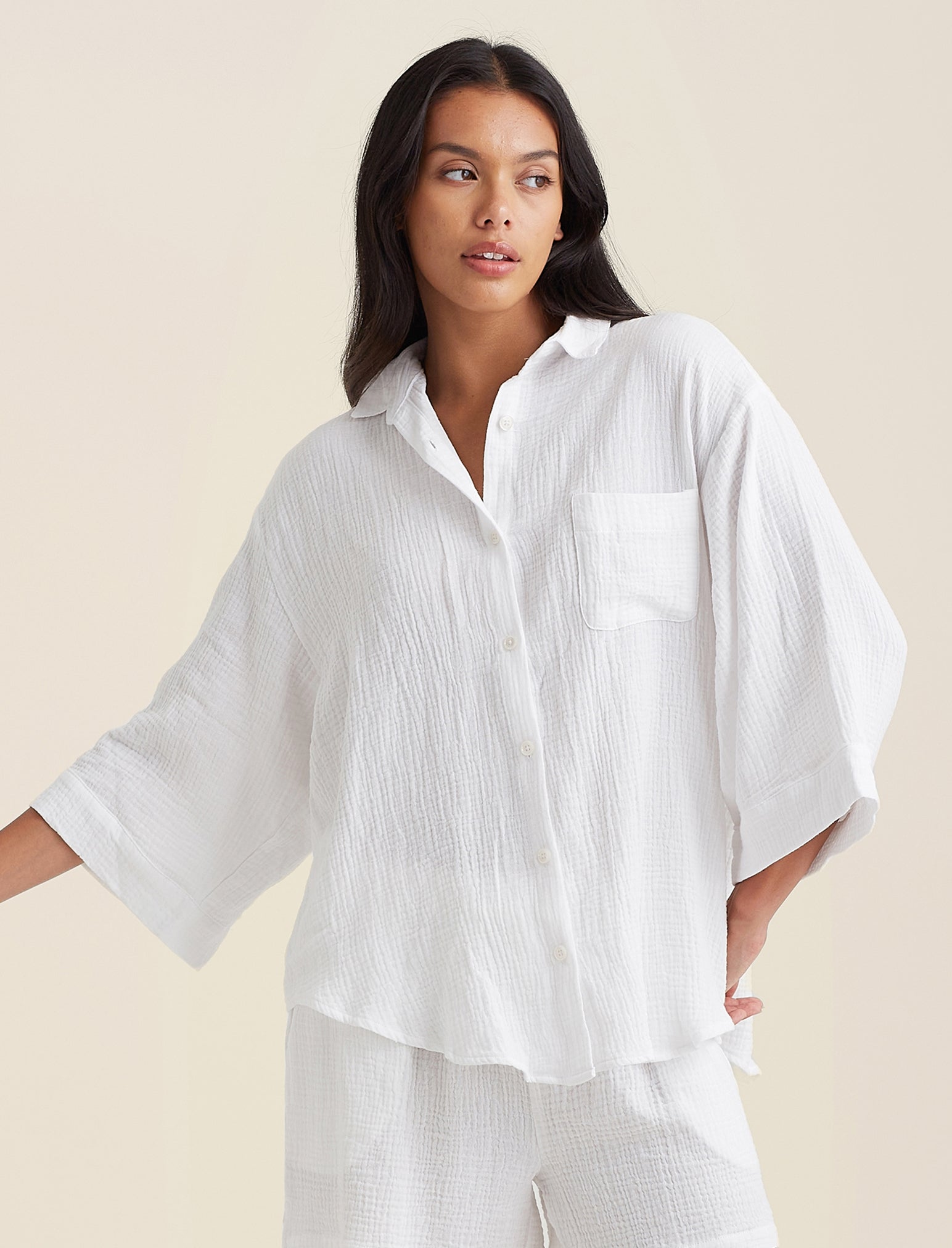 Ashley Textured Oversized Shirt