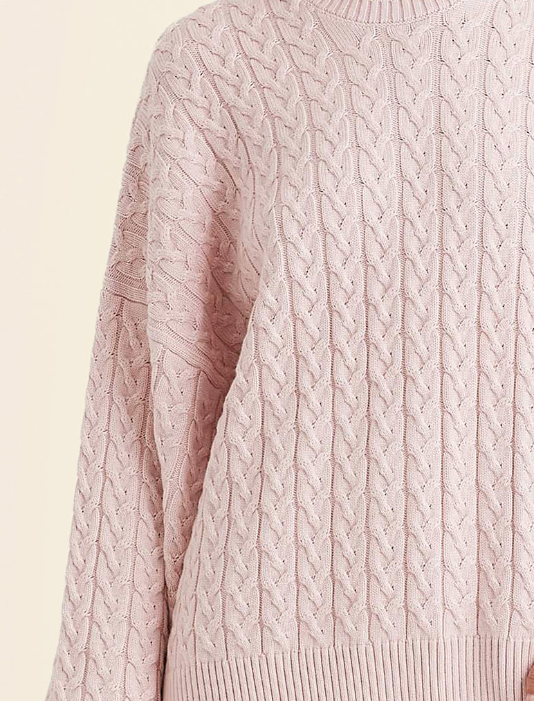 Cosy Cable Cotton Cashmere Jumper