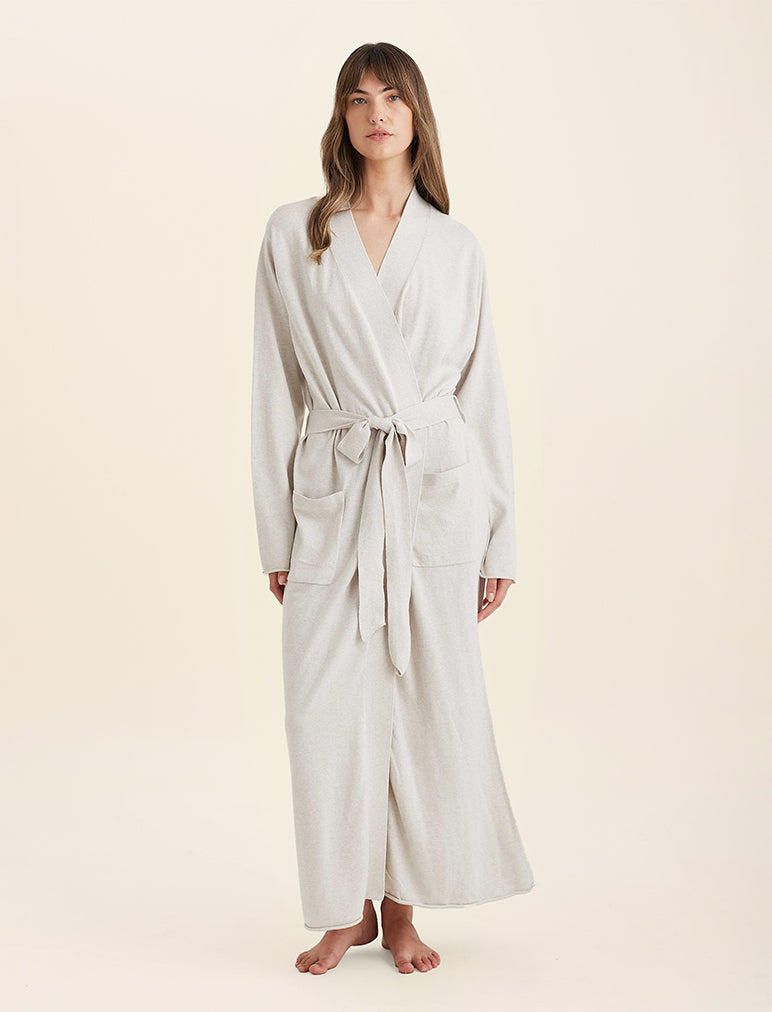 Cotton Cashmere Maxi Robe