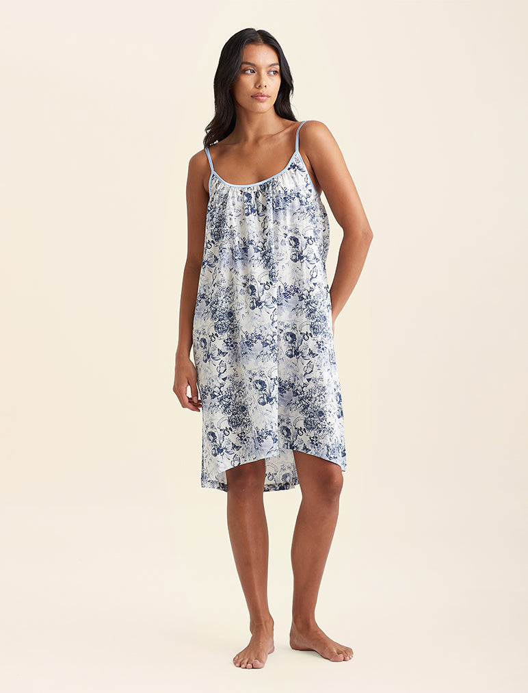 Toile De Jouy Strappy Nightie