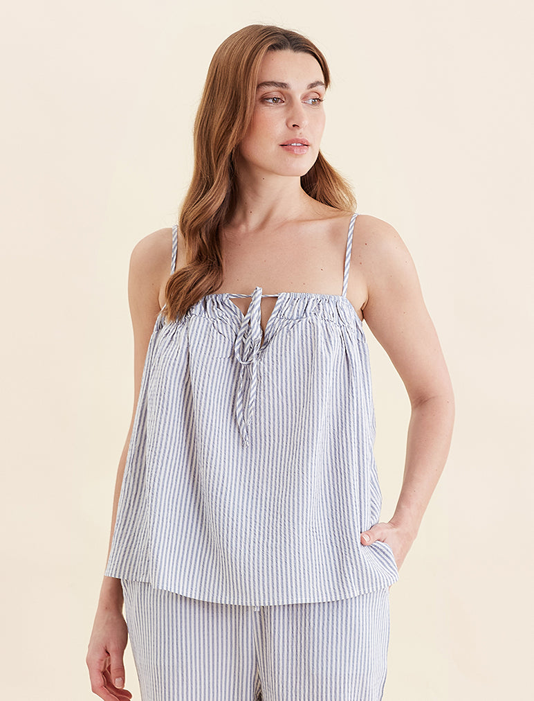 Sabine Seersucker Stripe Cami