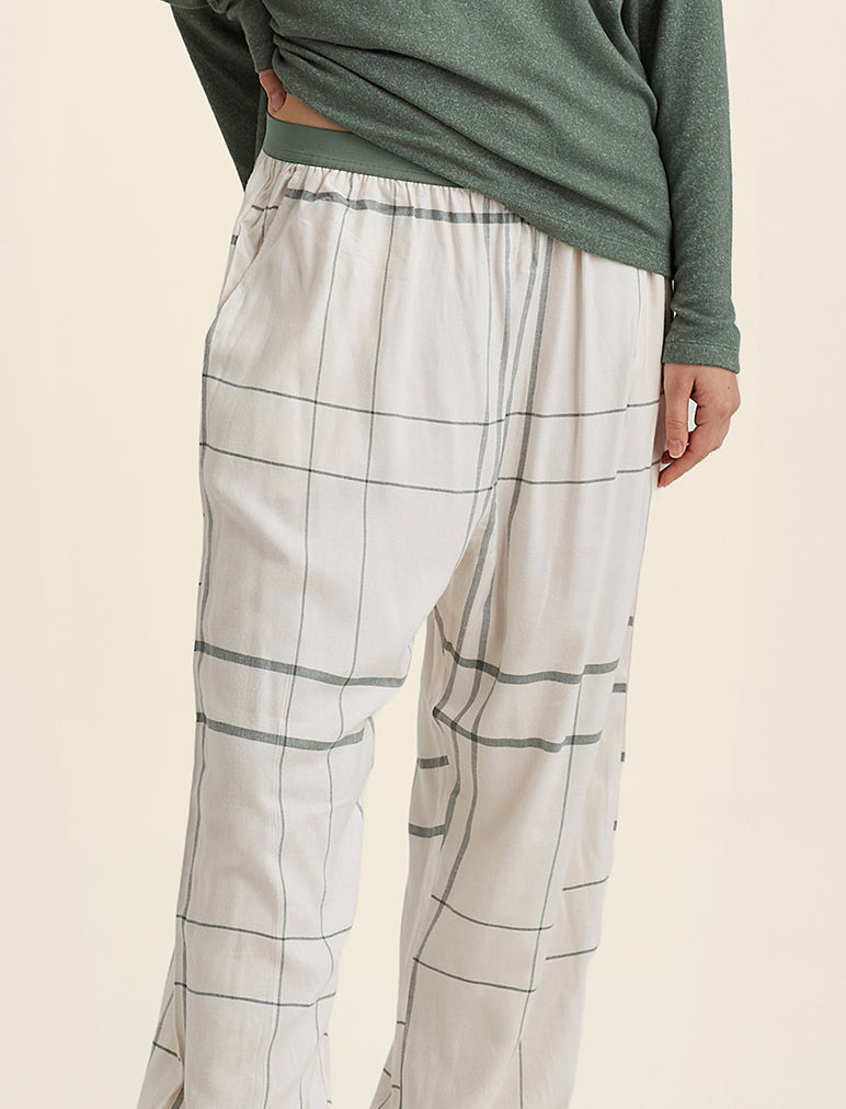 Comfy Plaid Jogger and Feather Soft Top