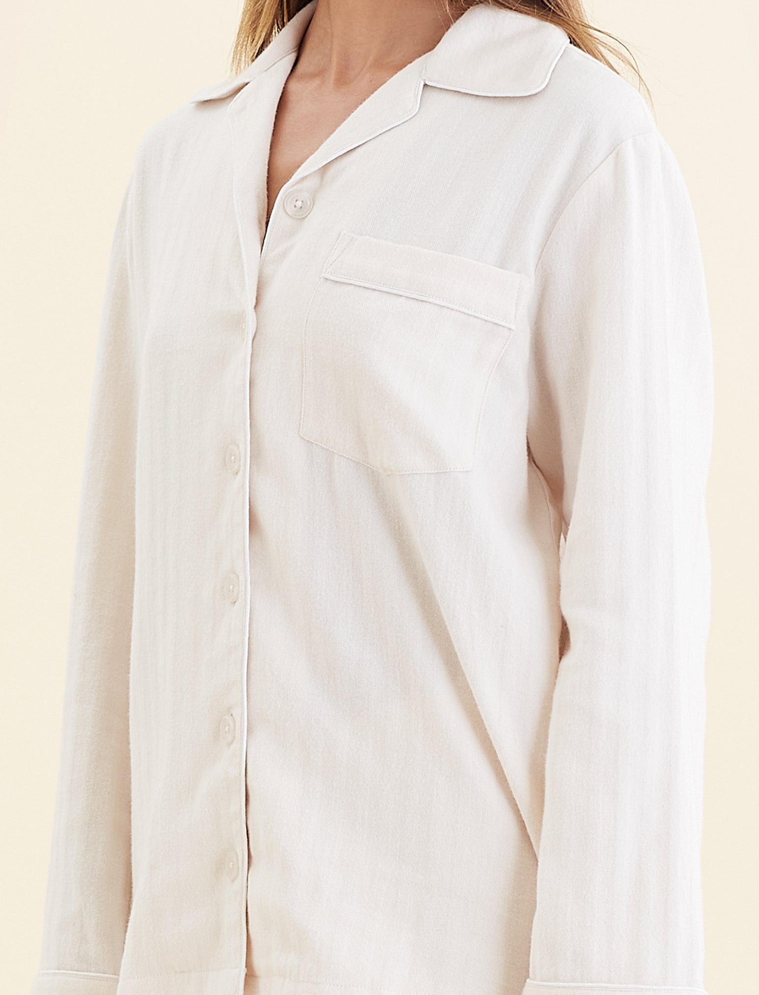 Super Soft Brushed Herringbone PJ