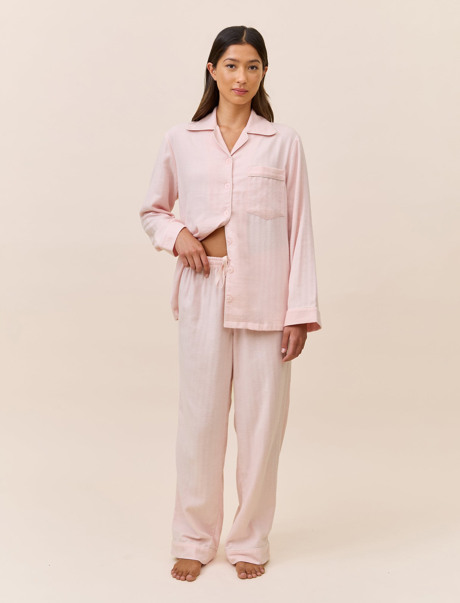 Super Soft Brushed Herringbone PJ