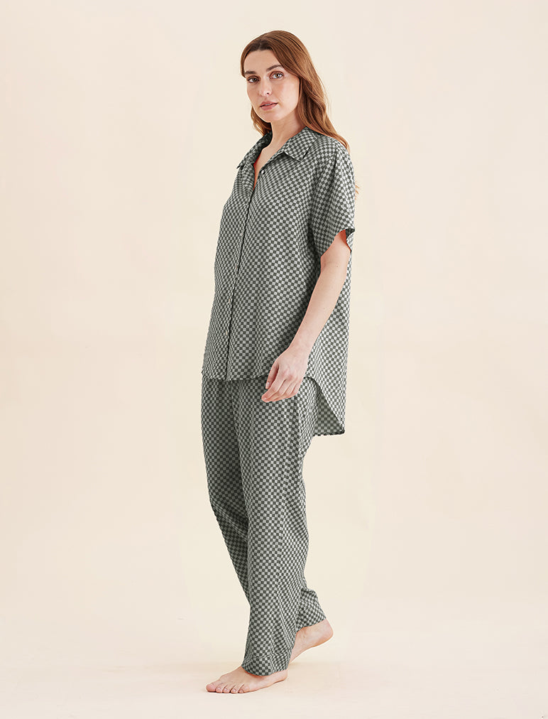 Anais Short Sleeve Full Length PJs