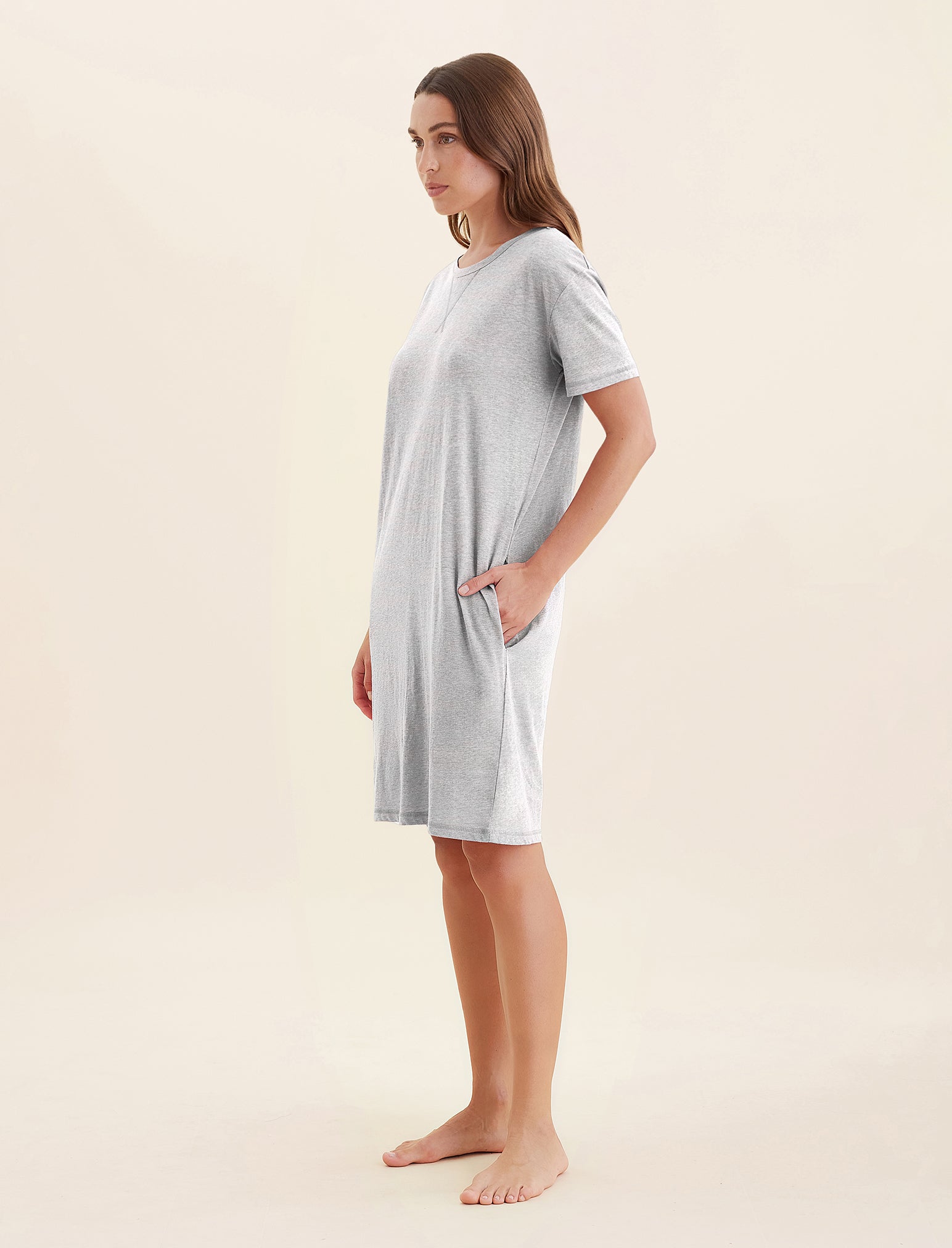 Jada Organic Cotton Knit Midi Nightie