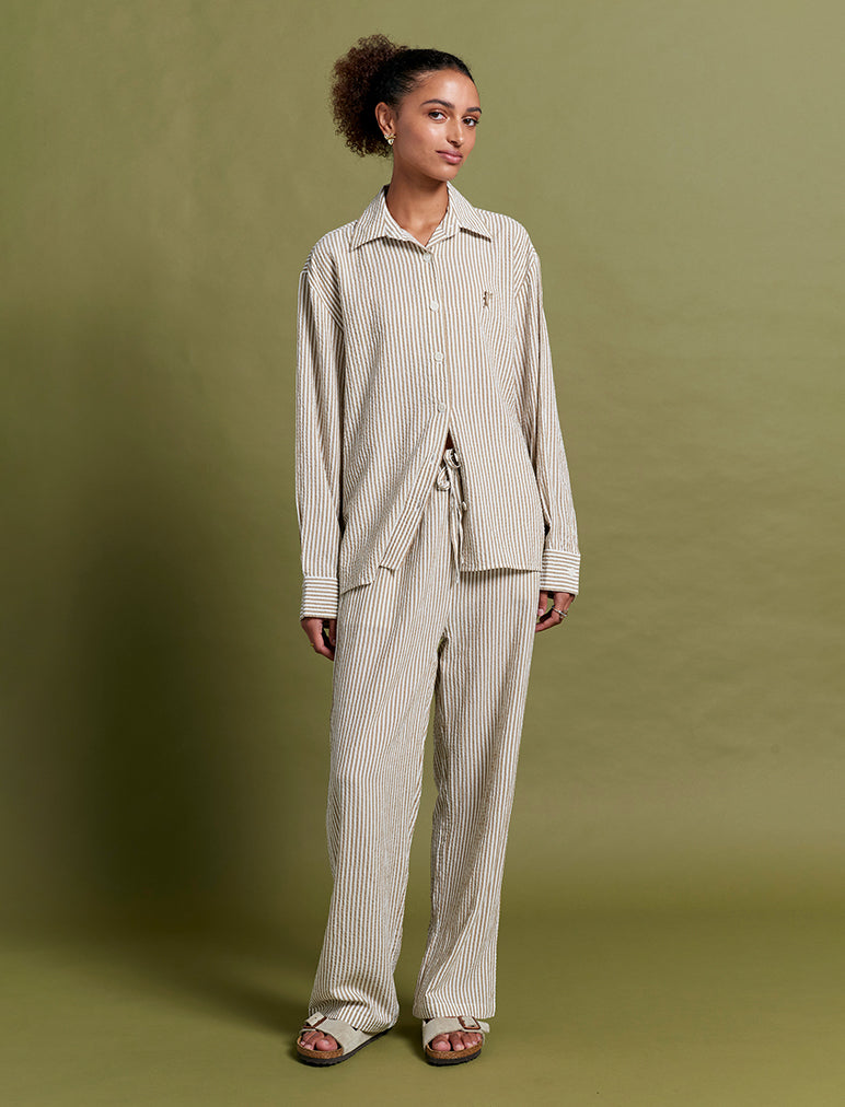 Karen Walker Seersucker Stripe PJ Set