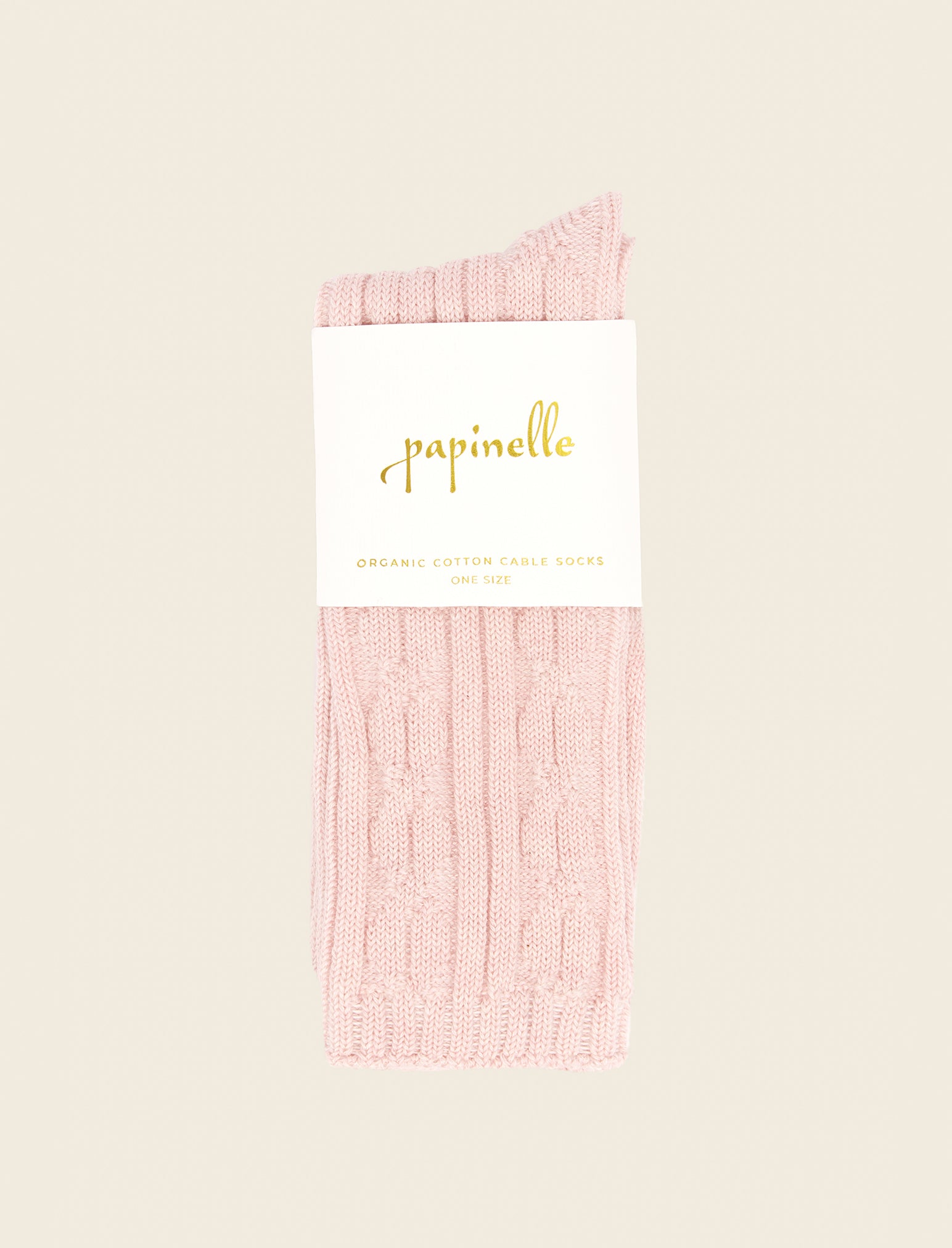 Cable Cotton Socks