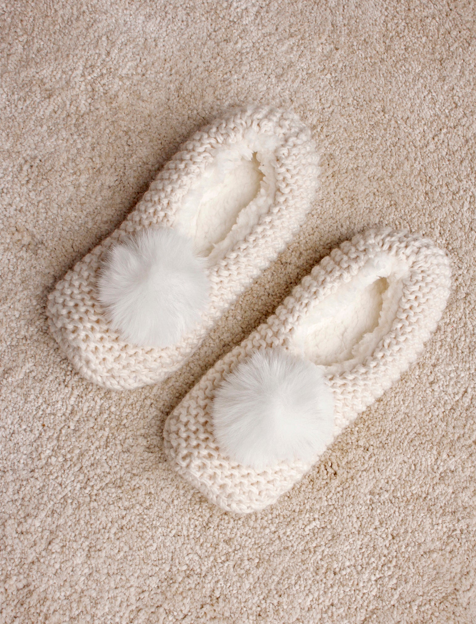 Cosy Cable Slipper Socks