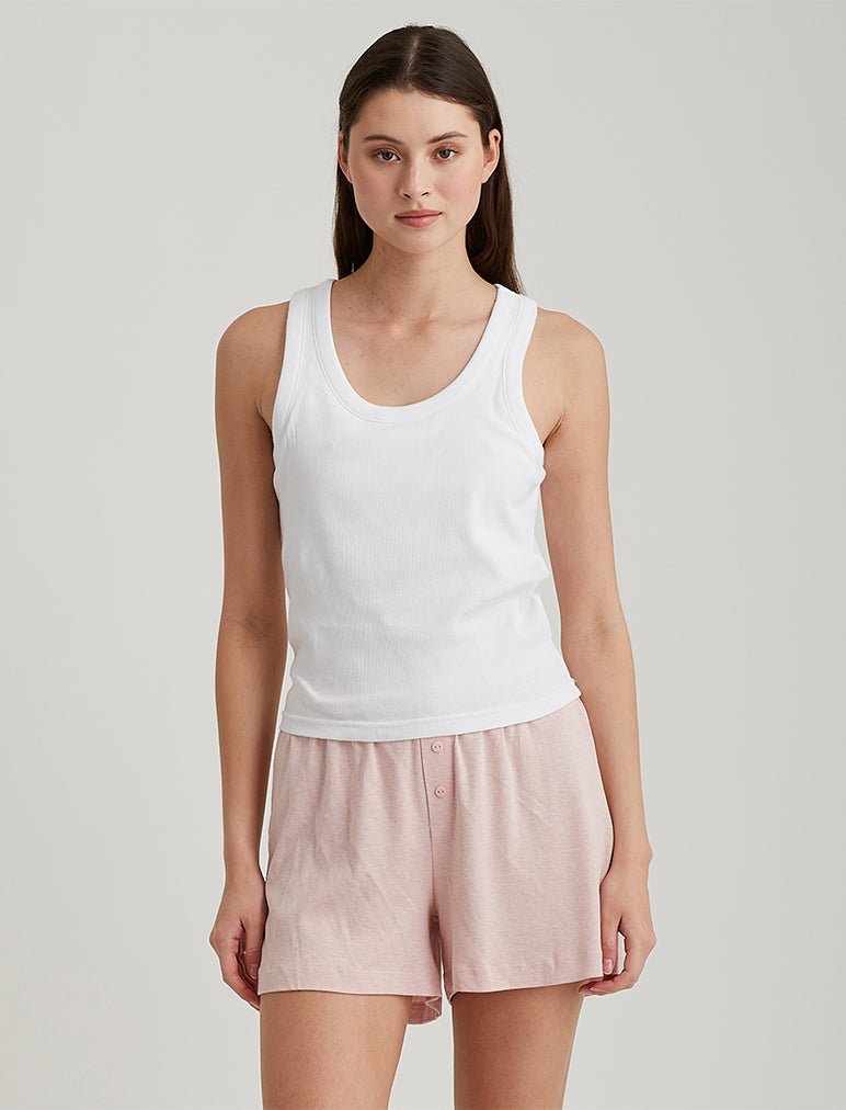 Milla Rib Shelf Bra Midi Tank