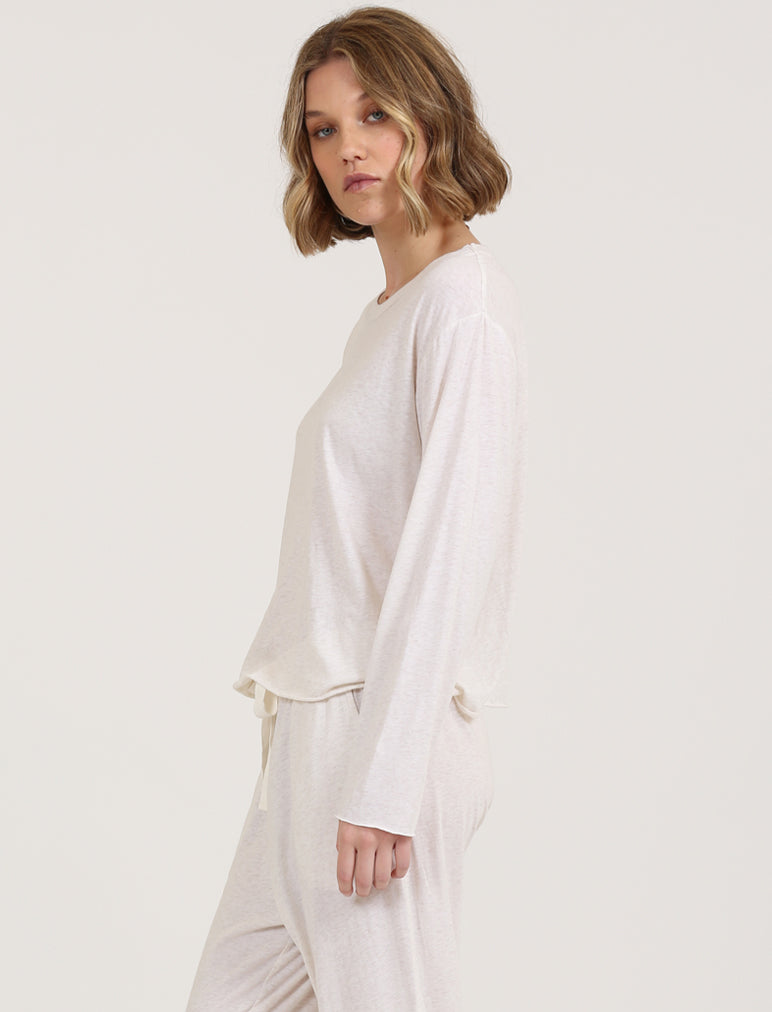 Jada Organic Cotton Boxy Long Sleeve Tee