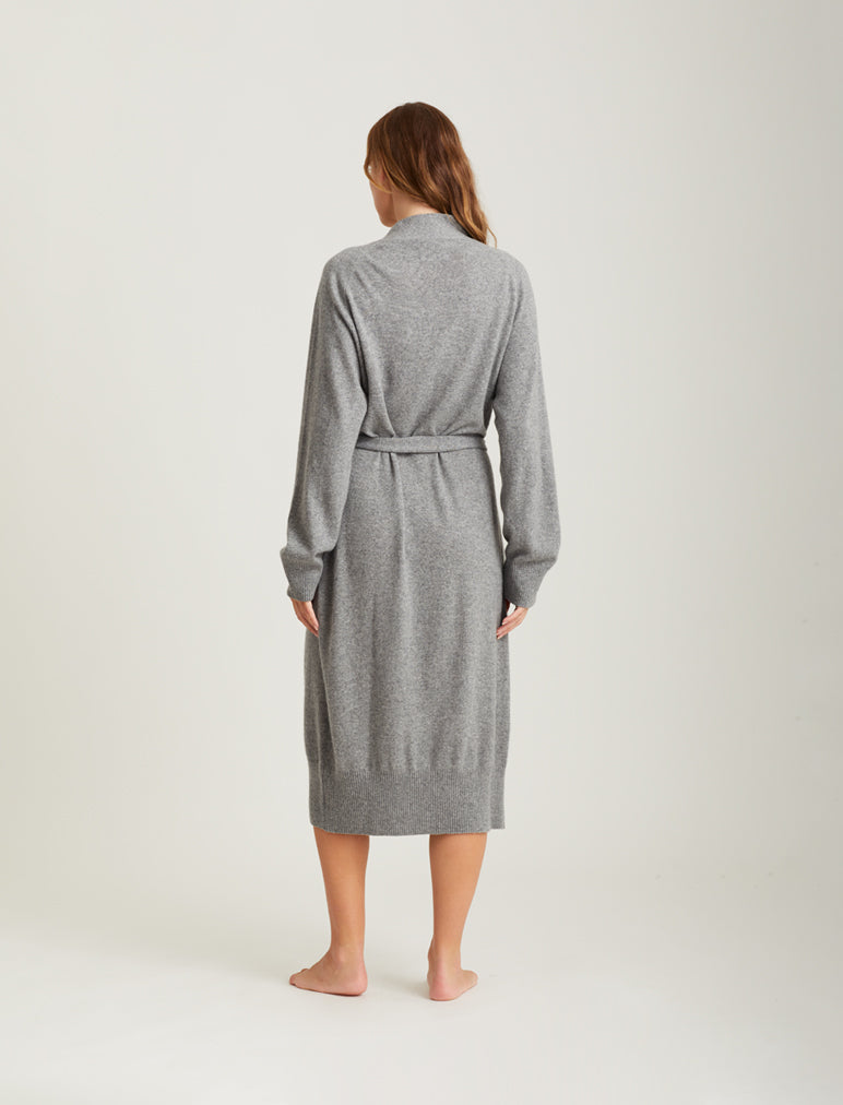 Pure Cashmere Robe in cloud