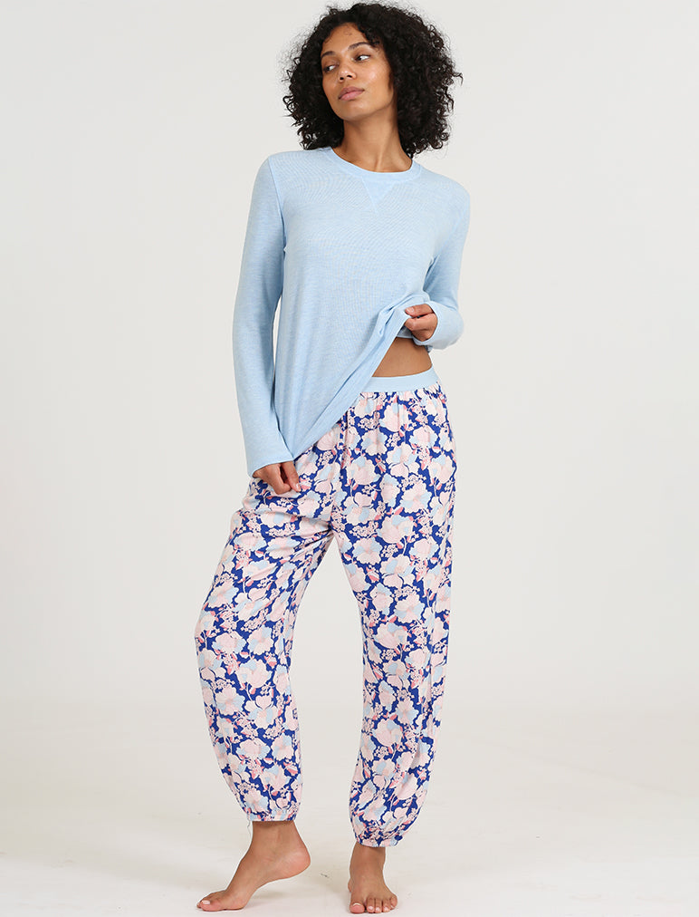 Cara Cosy Jogger and Feather Soft Long Sleeve Top