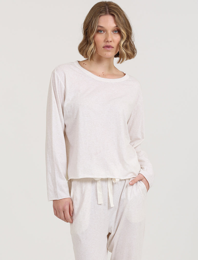 Jada Organic Cotton Boxy Long Sleeve Tee