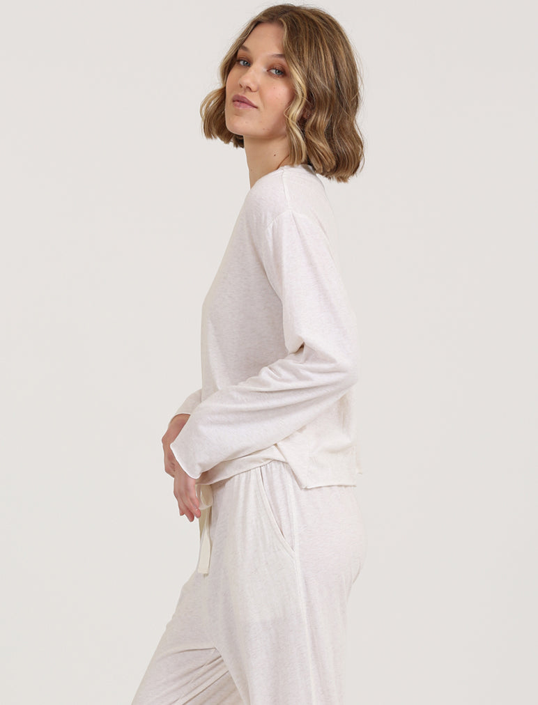 Jada Organic Cotton Boxy Long Sleeve Tee