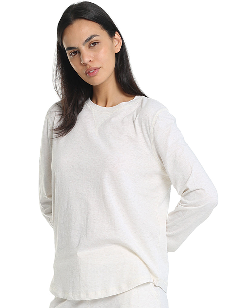 Jada Organic Cotton Knit Longsleeve Tee